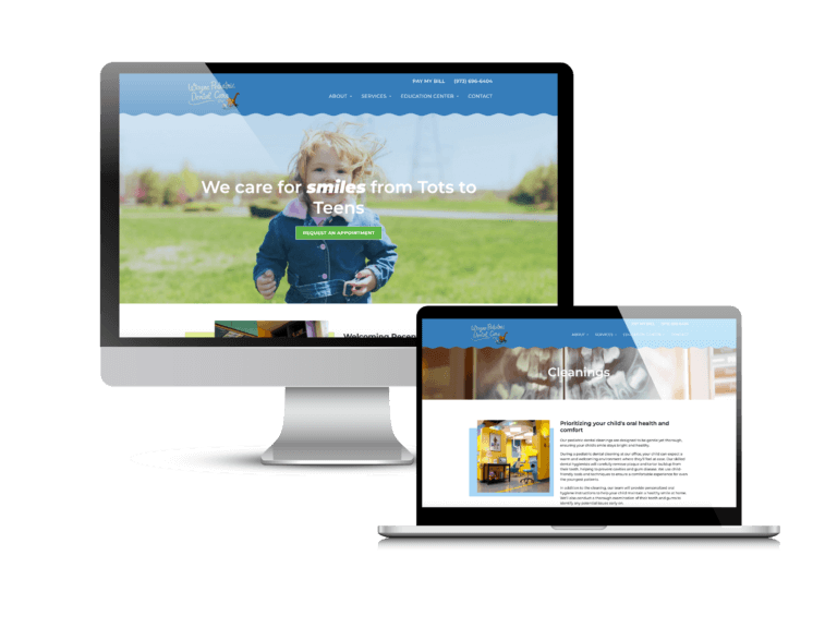 Updated Wayne Pediatric Dental Care Website by Creare Web Solutions