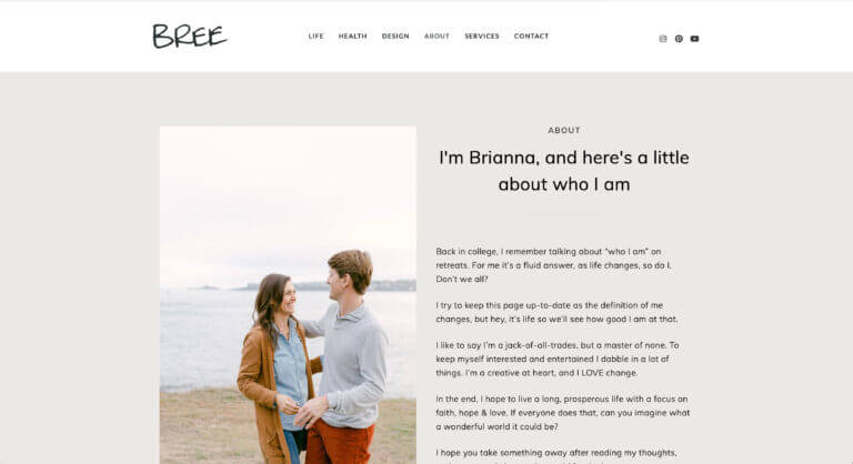 BreeScott.me Website Screenshot