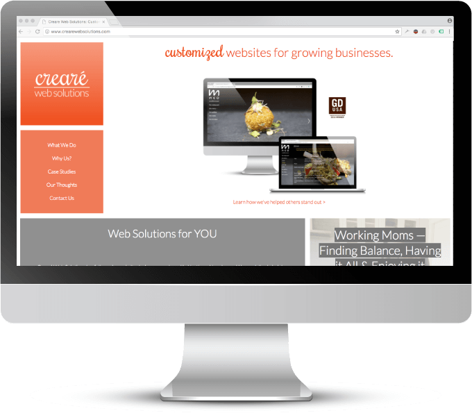 Creare Web Solutions New Website