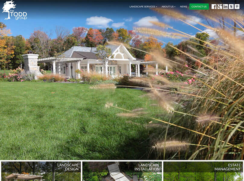 The Todd Group Website Screenshot added to our Website Portfolio