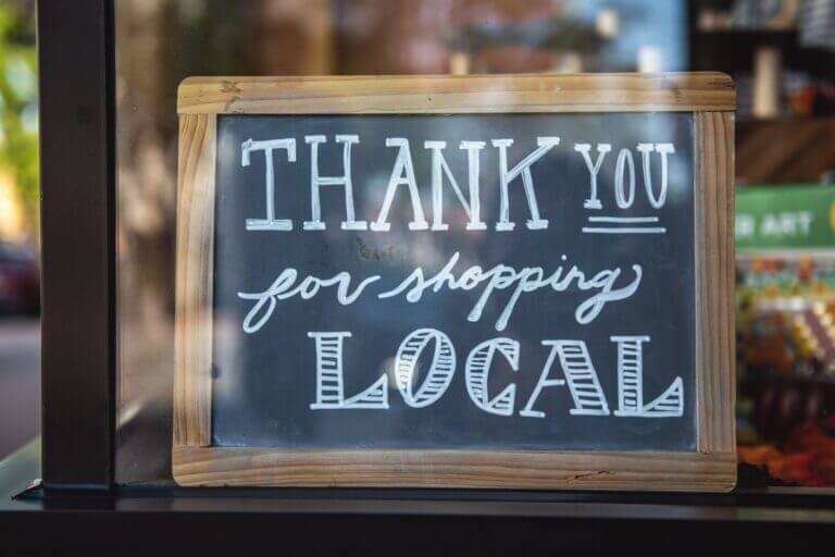 Small Business Shopping - The Trend. Thank You for Shopping Local