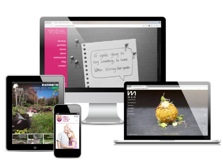 Examples of websites by Creare Web Solutions