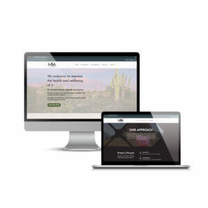 1 page website for non-profit Martz & Associates by Creare Web Solutions