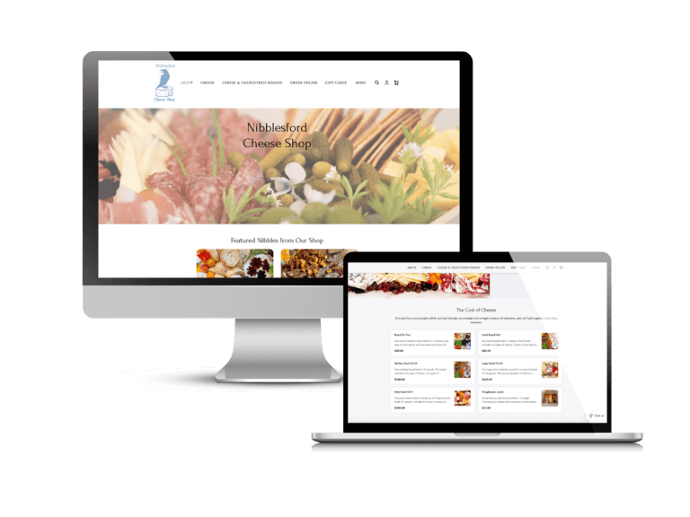 Nibblesford Cheese Shop Website by Creare Web Solutions
